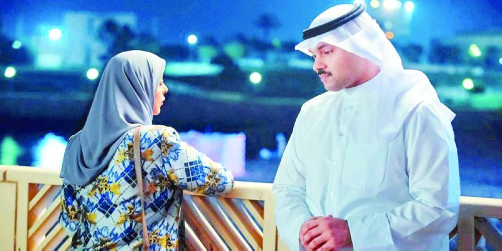 رياض وهنادي في أحد المشاهد