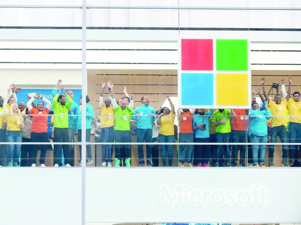 الابتهاج يخيم على موظفي مايكروسوفت