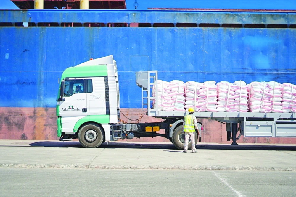 من أعمال مؤسسة أركان صحار اللوجستية