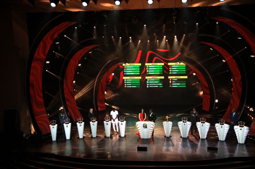 من مراسم قرعة نهائيات كأس أمم إفريقيا