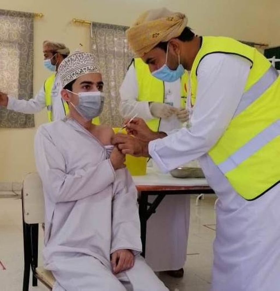 من حملة تحصين الطلاب بالداخلية 