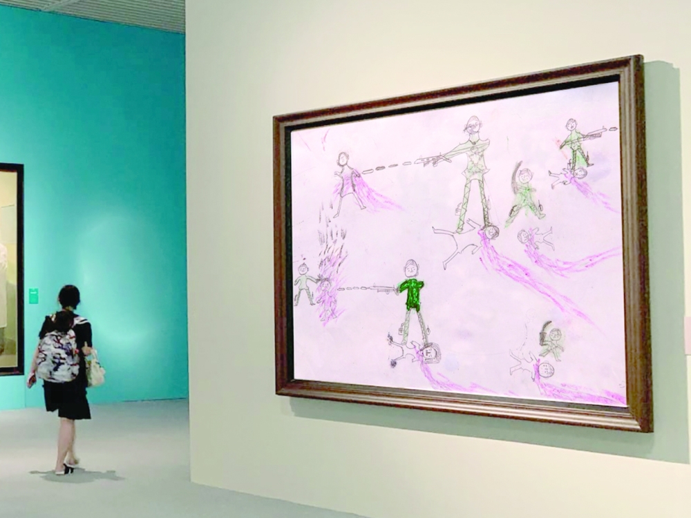 رسمة بأنامل طفل من أقلية الروهينغا تصور فضاعة الجرائم 