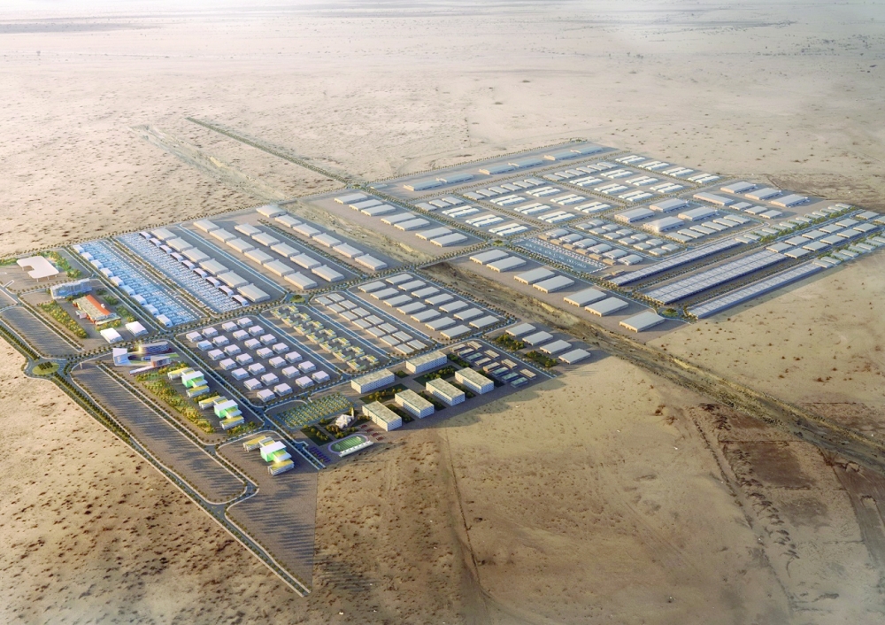 رسم توضيحي للمرحلة الأولى من مدينة عبري الصناعية