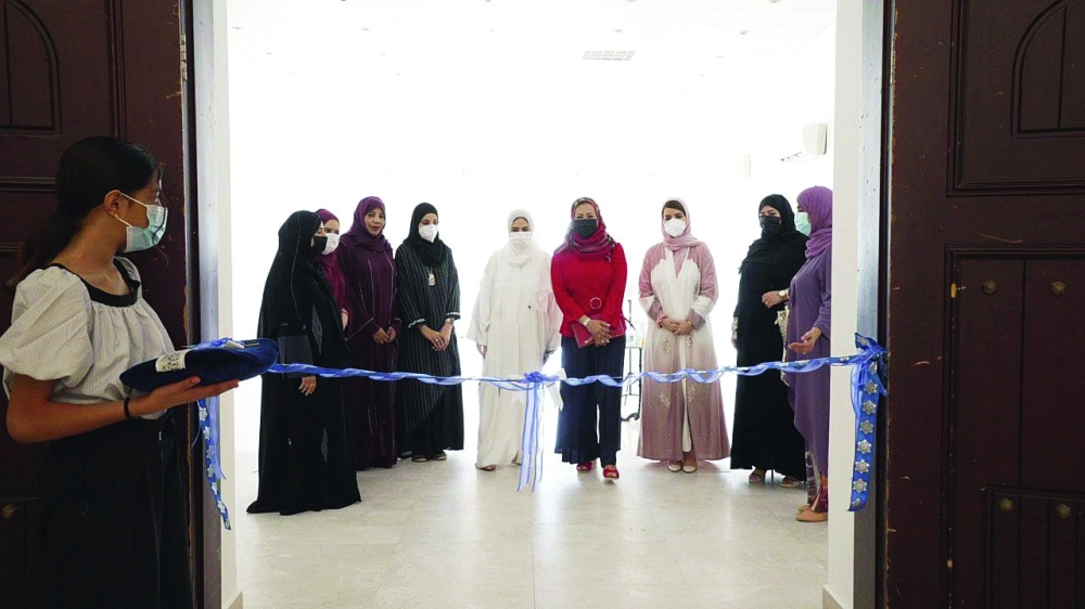 خلال افتتاح المخيم الصيفي