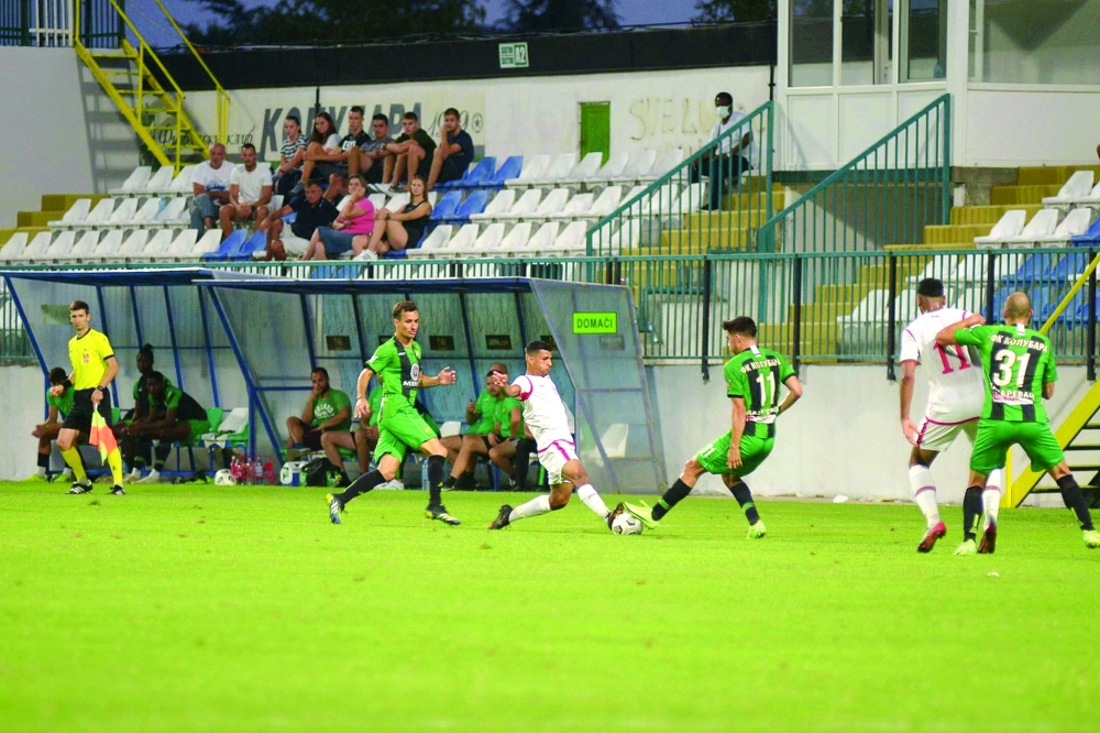 من اللقاءات الودية للمنتخب الوطني الأول في معسكر صربيا