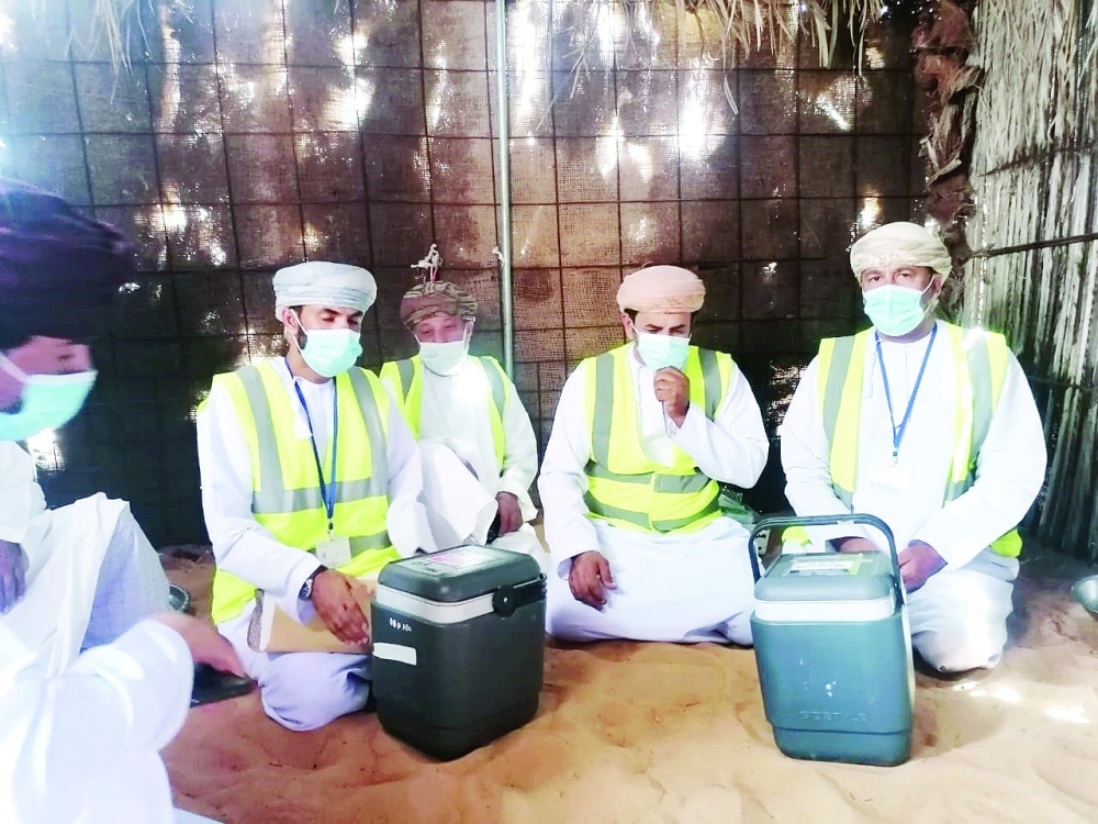 فريق العمل الصحي بمنطقة الطحايم
