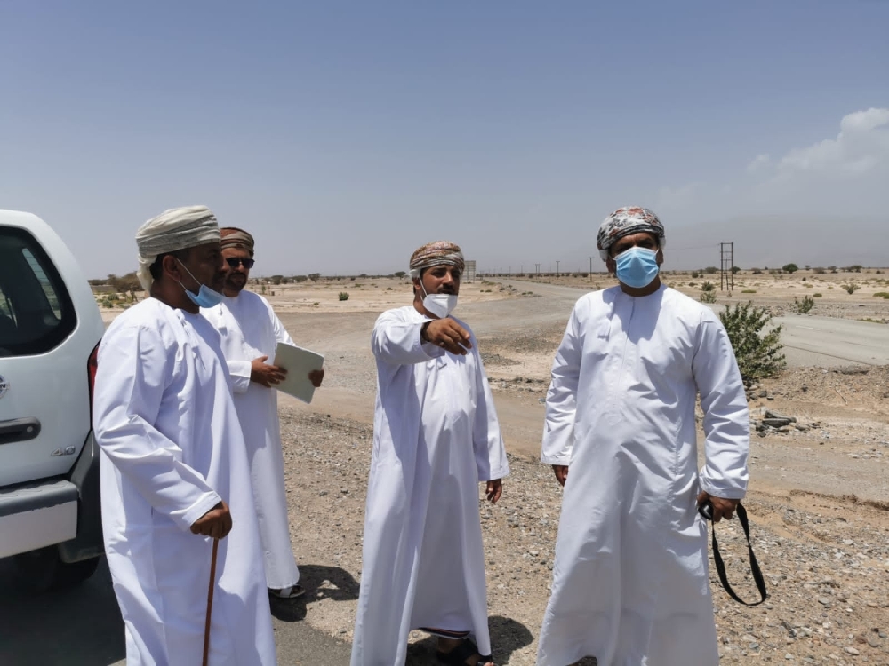 زيارة عدد من المواقع لإنشاء سدود الحماية من المخاطر