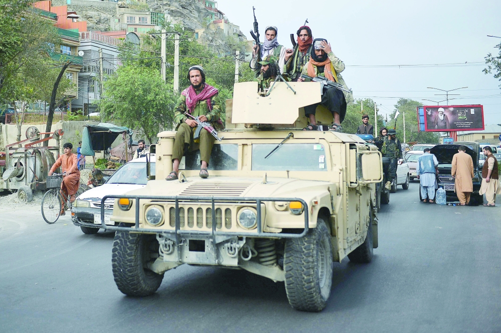 استعراضات عسكرية لطالبان في كابول  "أ ف ب"