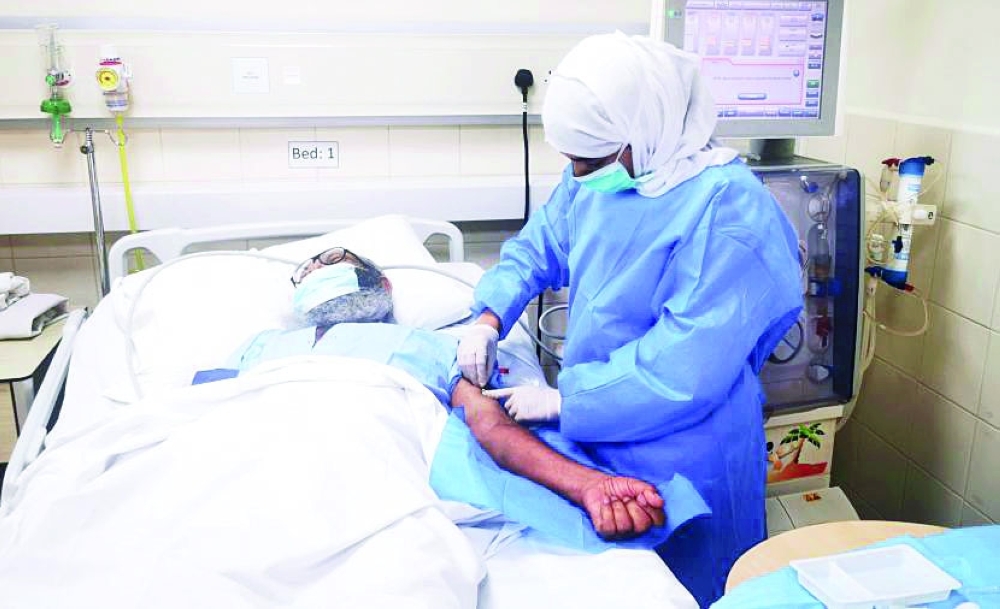 عدد المرضى الذين استفادوا من خدمة غسيل الكلى وصل 2264 مريضاً 