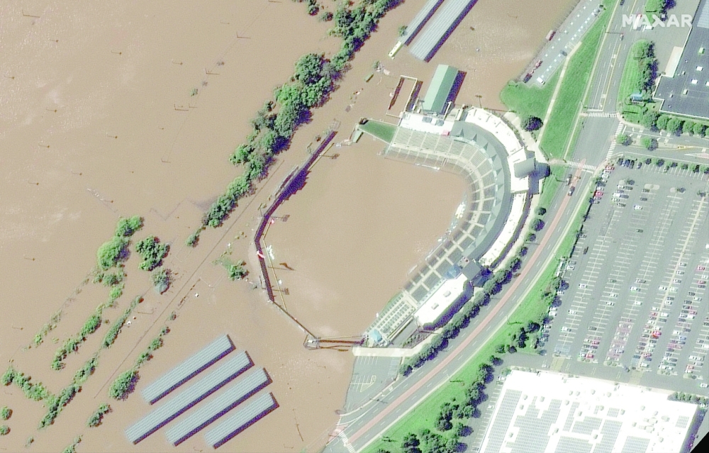 مساحة كبيرة غمرتها الفيضانات في نيوجيرسي "رويترز" 