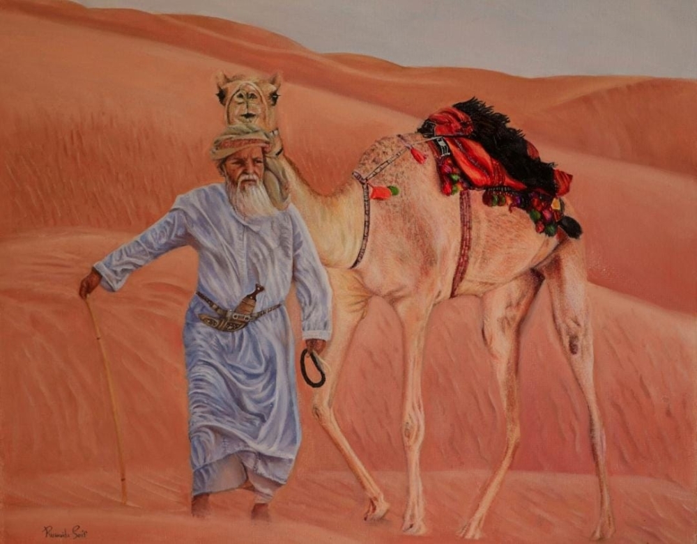 لوحة لرويدة العزرية