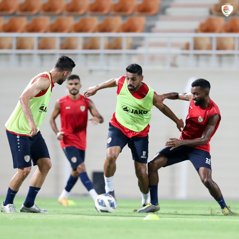 جانب من الحصة التدريبية للمنتخب الوطني