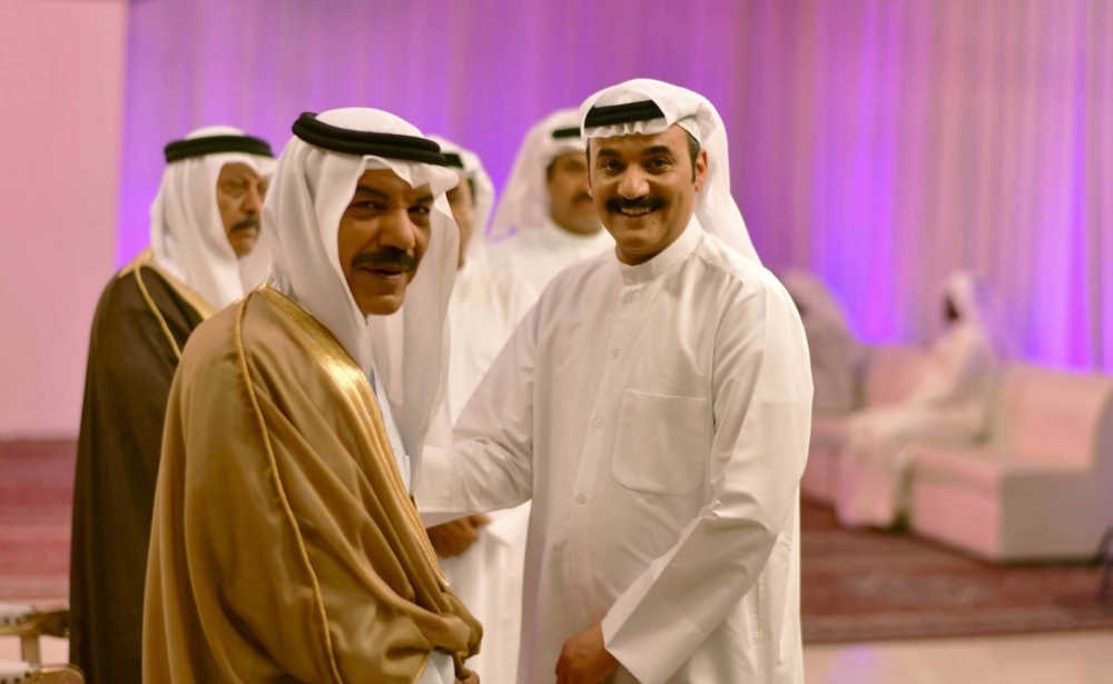 خالد البريكي وإبراهيم الحساوي في كواليس أحد المشاهد