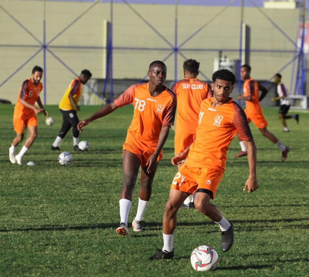 من التدريبات السابقة لفريق صور