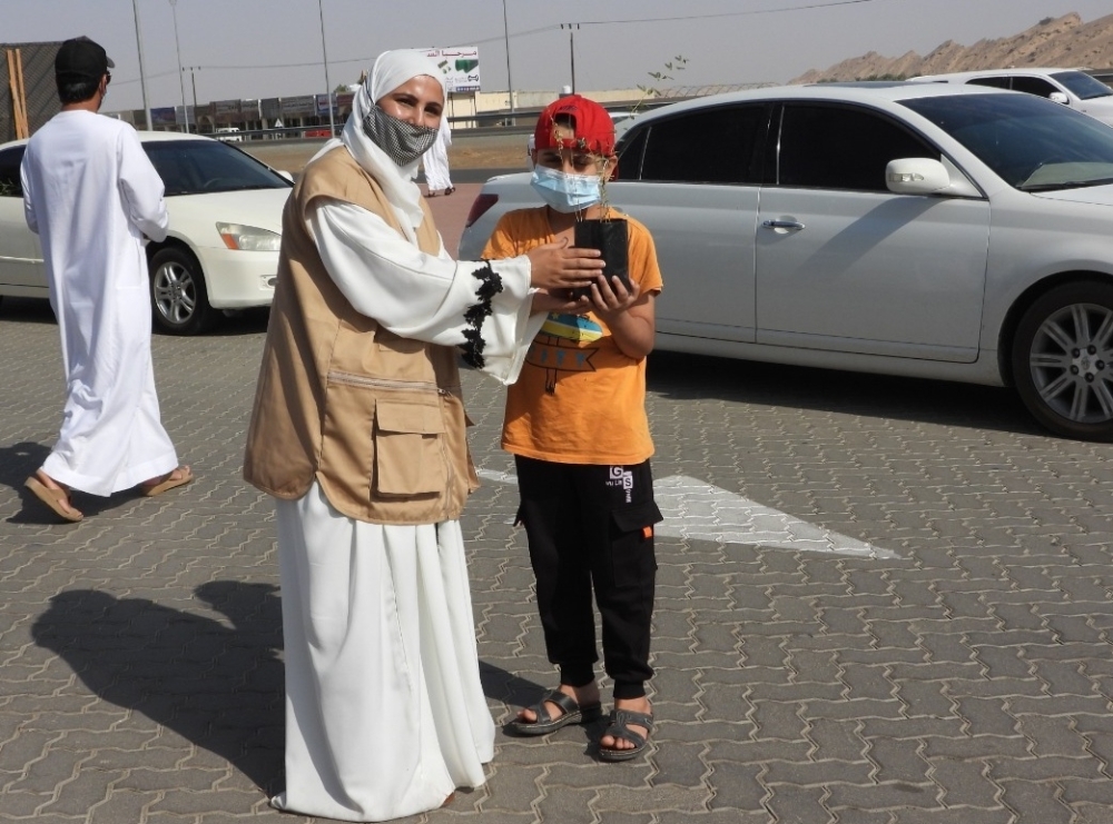 توزيع الشتلات بالبريمي