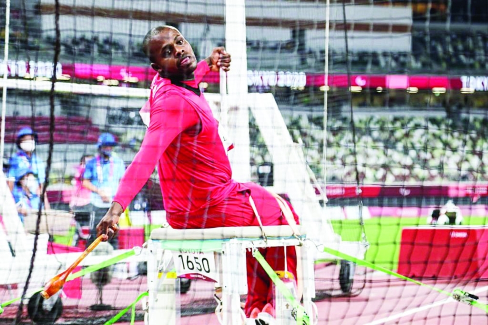 من مشاركة المشايخي في مسابقة دفع الجلة