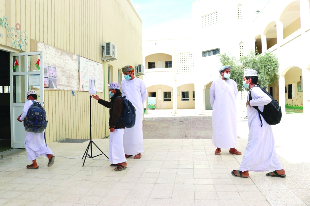 من تطبيق البروتوكول الصحي العام الفائت بمدارس الداخلية