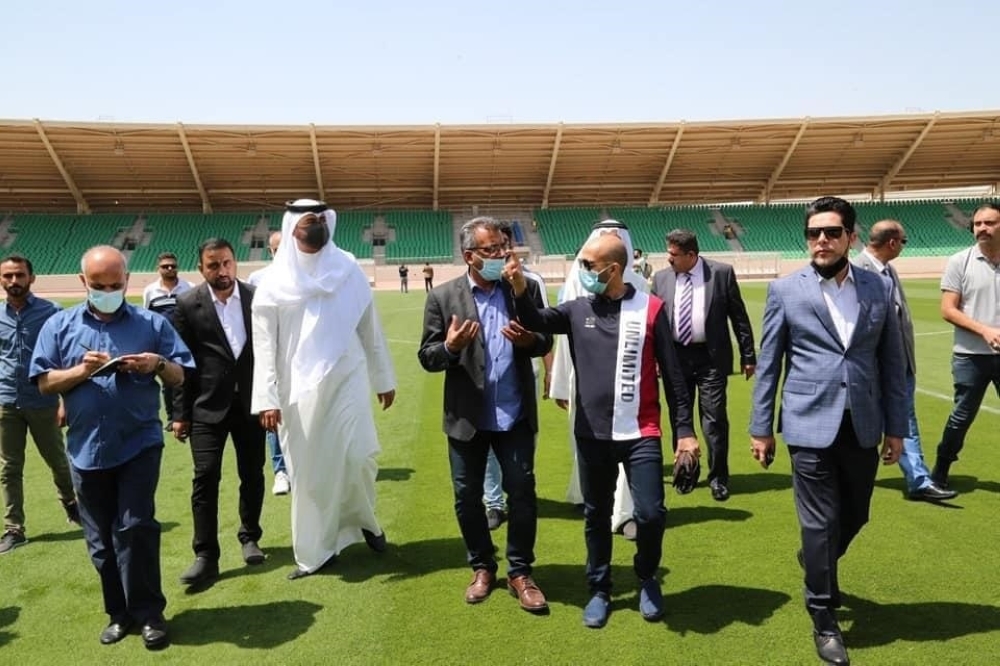 من زيارات لجنة التفتيش الخليجية لملاعب البصرة العراقية