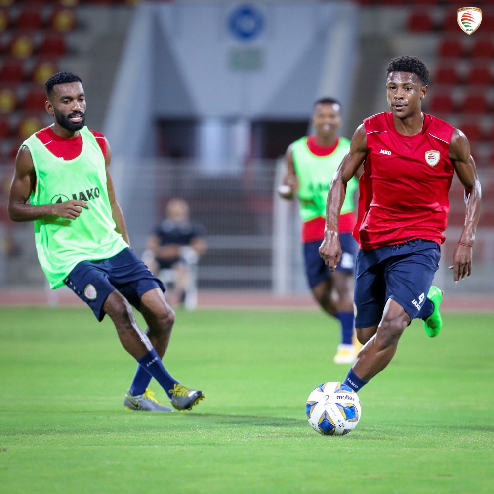 من تقسيمة اللاعبين في التدريبات