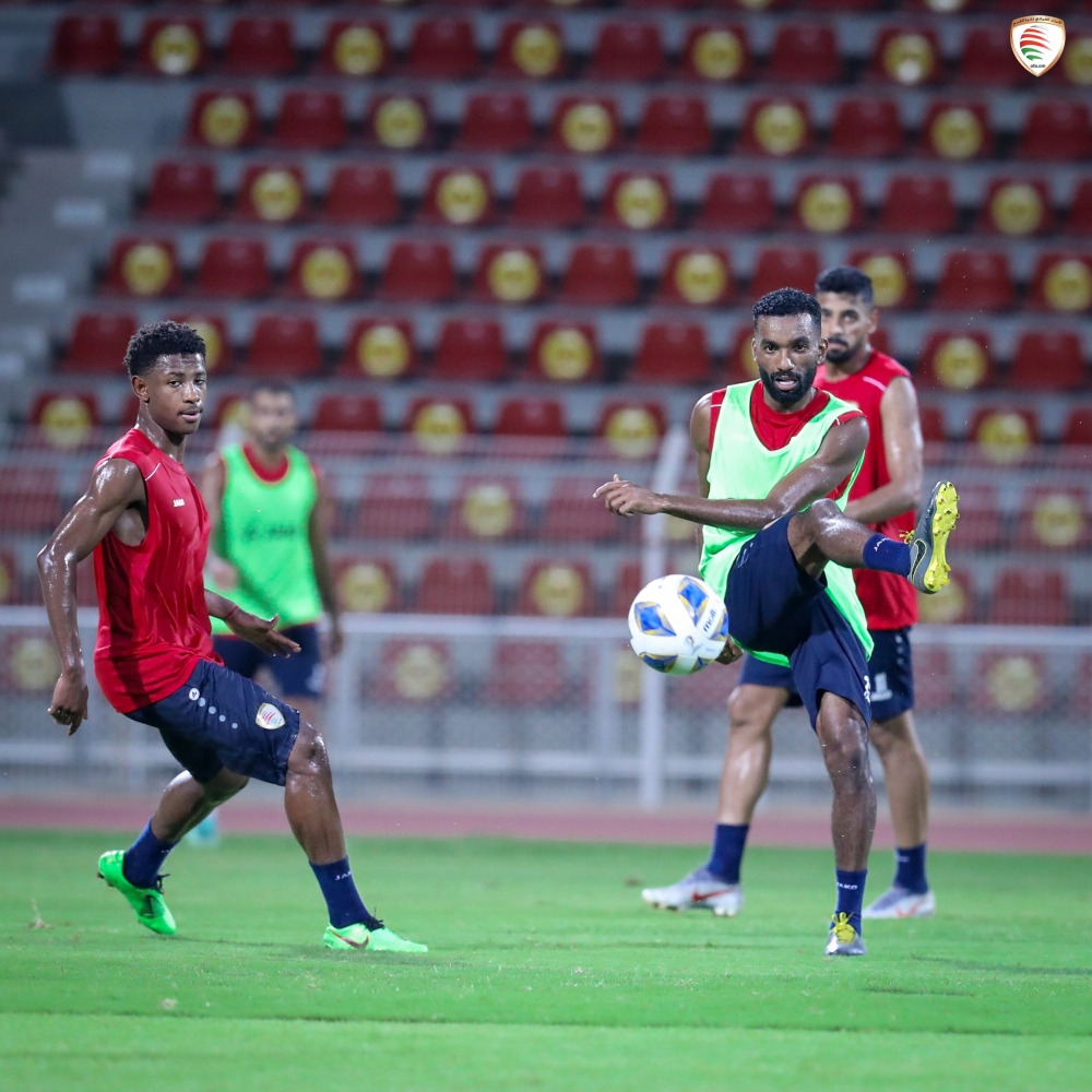 من تقسيمة اللاعبين في التدريبات