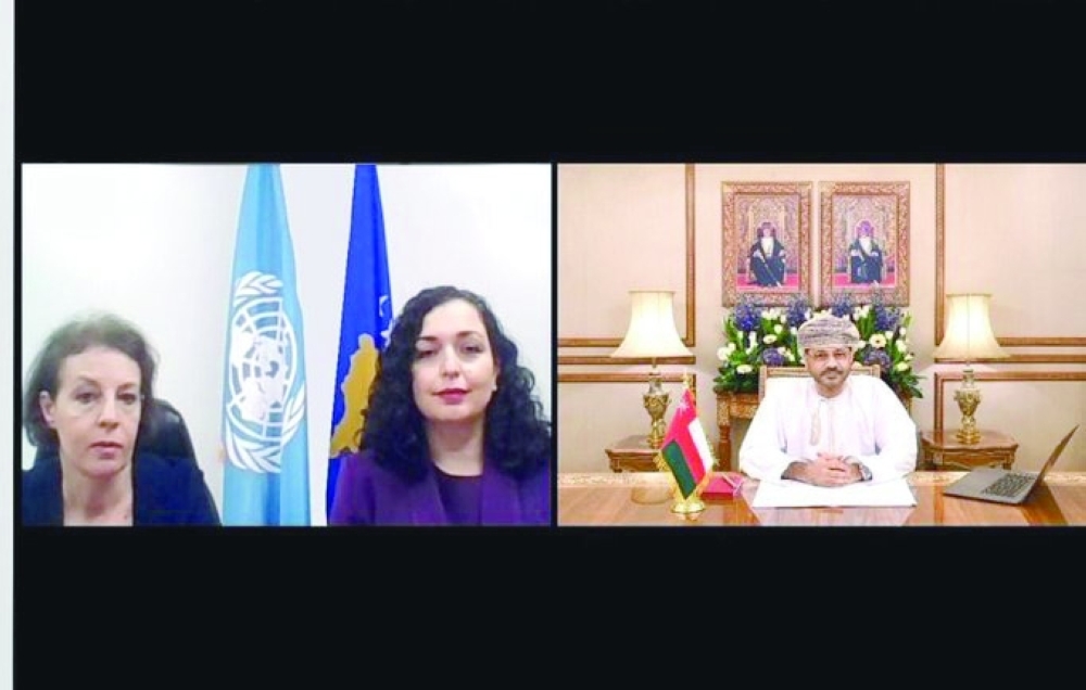 بدر بن حمد ورئيسة كوسوفو