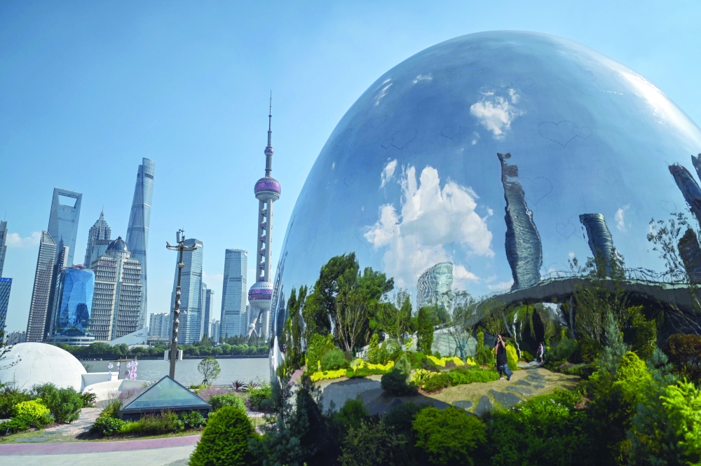 حي لوجياتسوي المالي في شنغهاي - أ ف ب