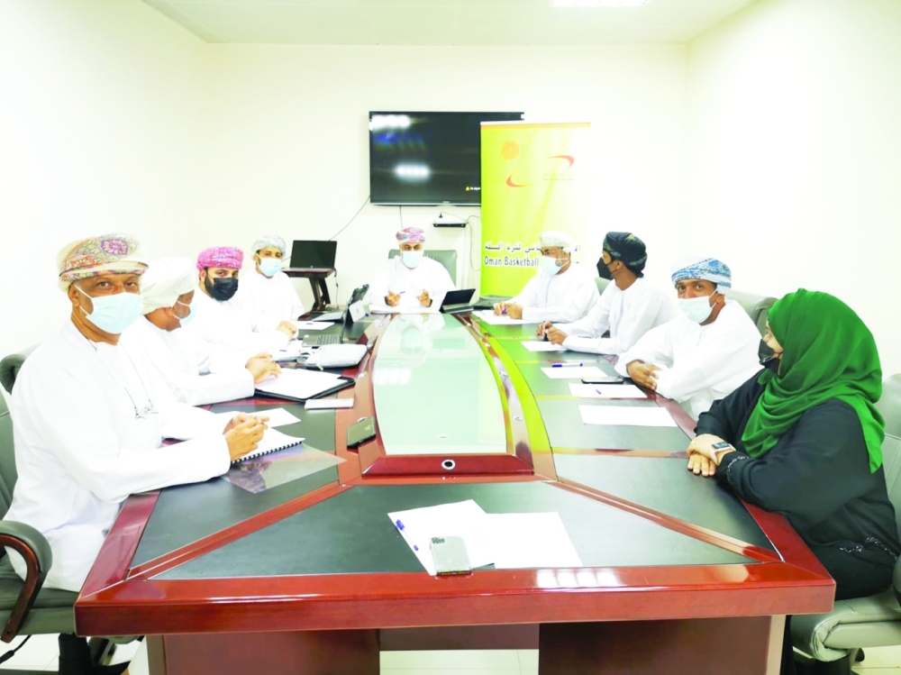 من اجتماع مجلس إدارة اتحاد السلة