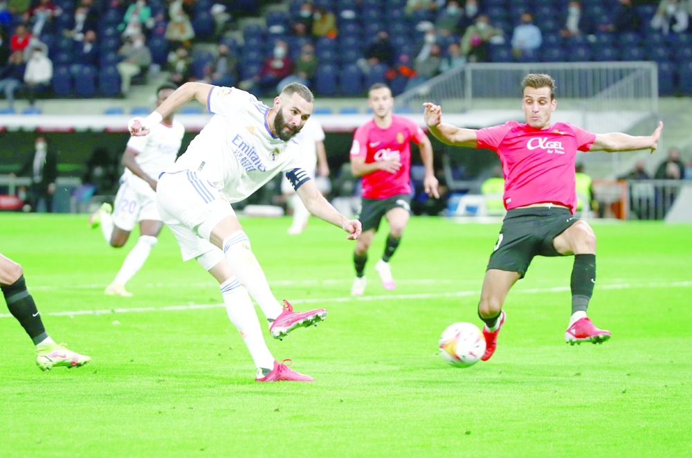 من لقاء ريال مدريد ومايوركا