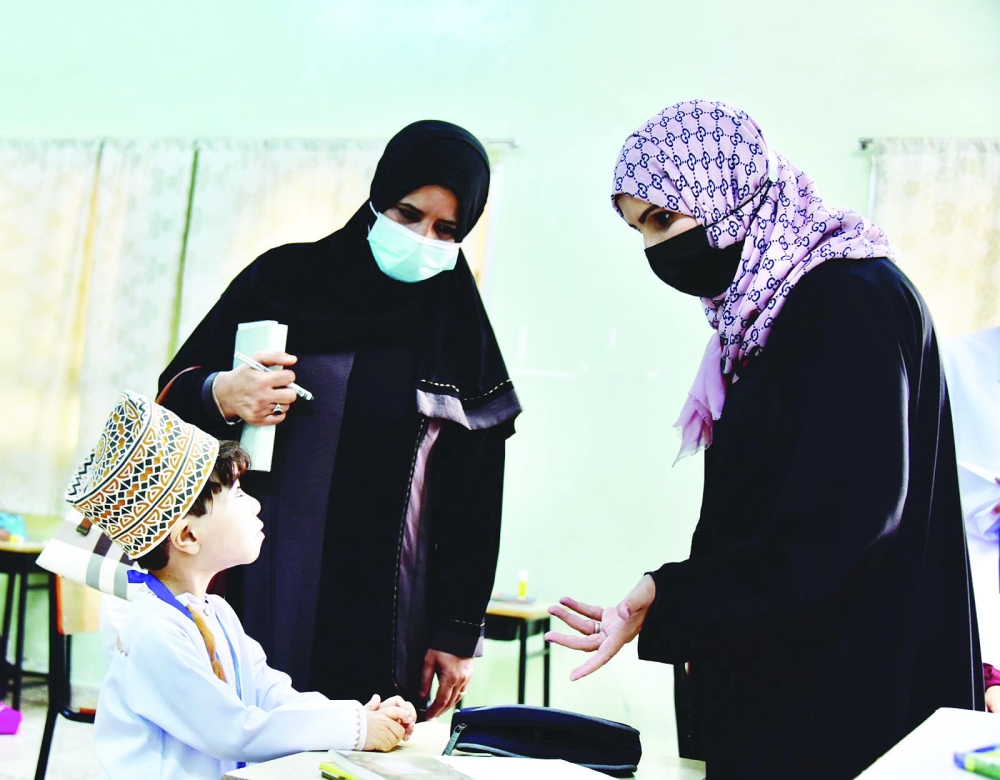 خلال تفقد أحوال الفصول الدراسية 