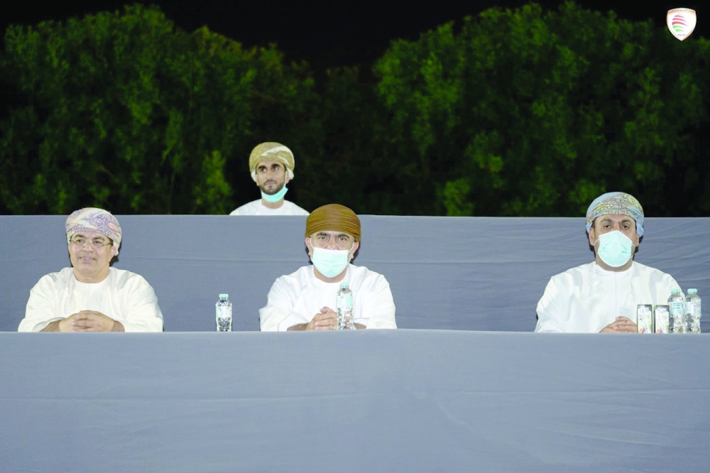 جانب من حضور رئيس اتحاد الكرة في اللقاء