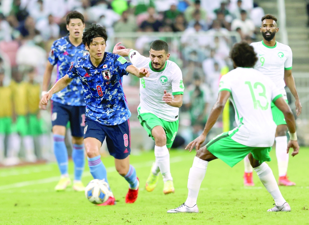 من لقاء المنتخب السعودي ونظيره الياباني