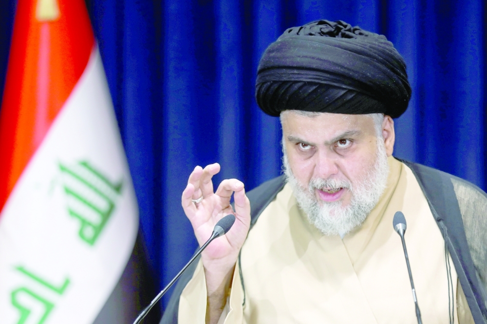 مقتدى الصدر.                     رويترز 