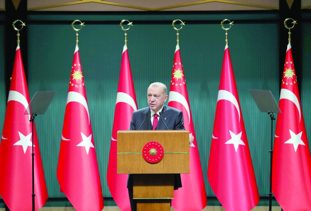 الرئيس التركي رجب طيب أردوغان.  رويترز 