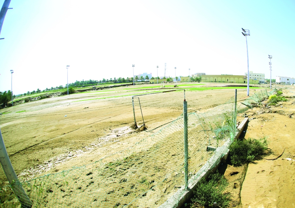 تأثر كلي لملعب الشروق بالسويق