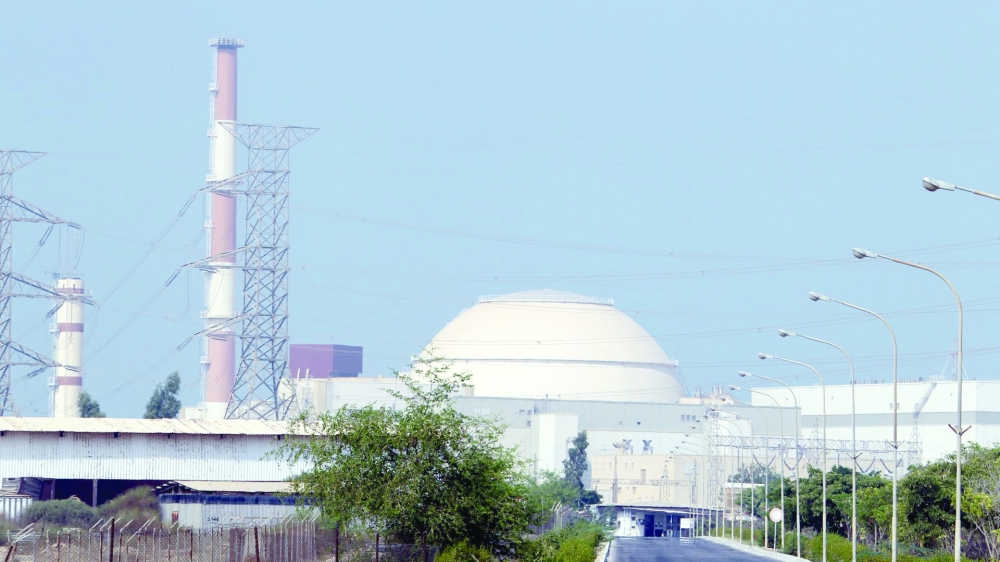 مفاعل بوشهر الايراني.  