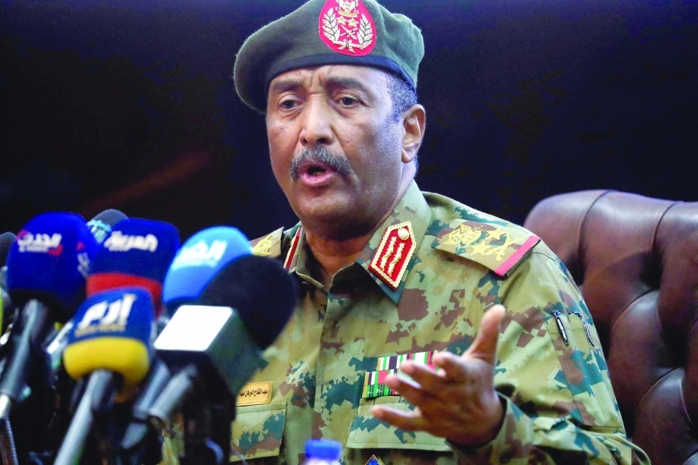 قائد الجيش السوداني عبد الفتاح البرهان. ا ف ب