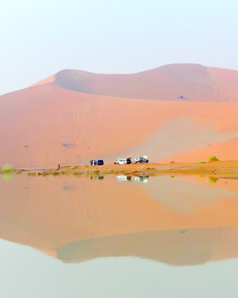 منظر آخر من مناظر البحيرات الطبيعية في الصفا