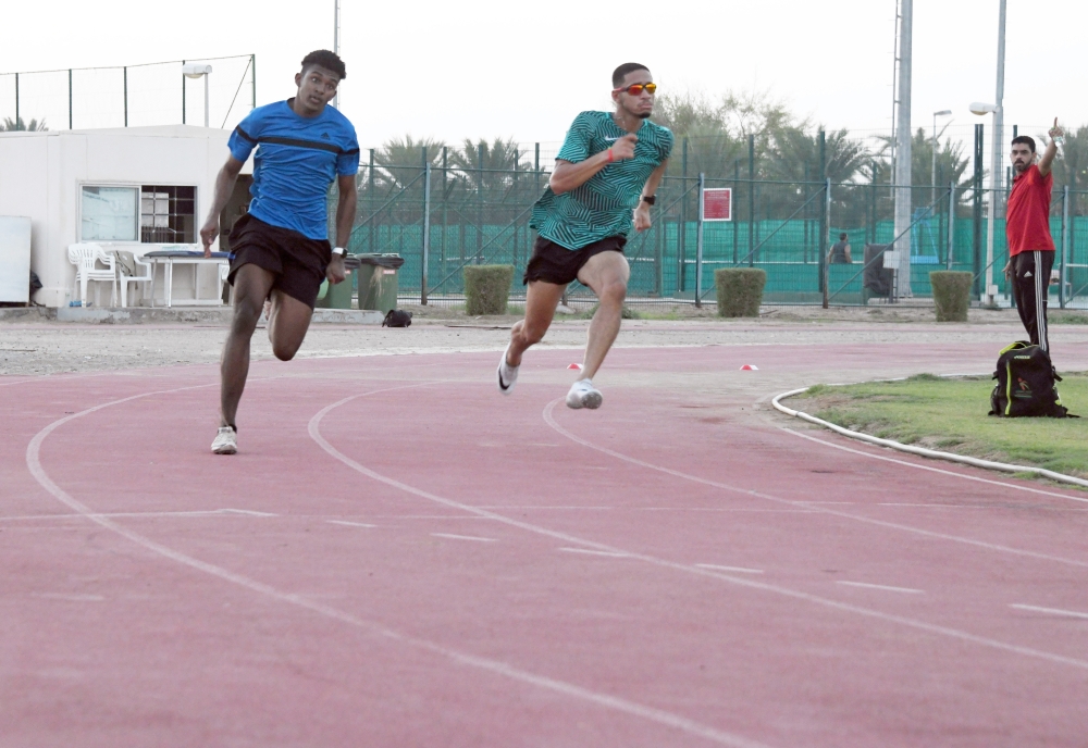 علي البلوشي في التدريبات