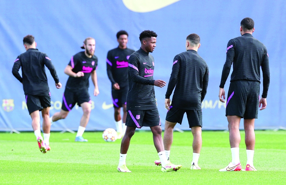 تدريبات برشلونة 