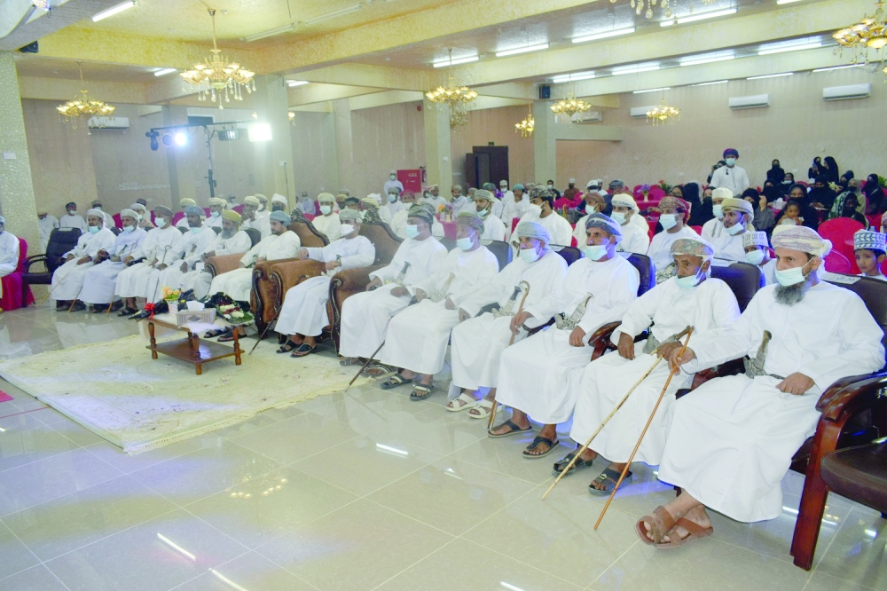 من الحضور في الفعالية التكريمية