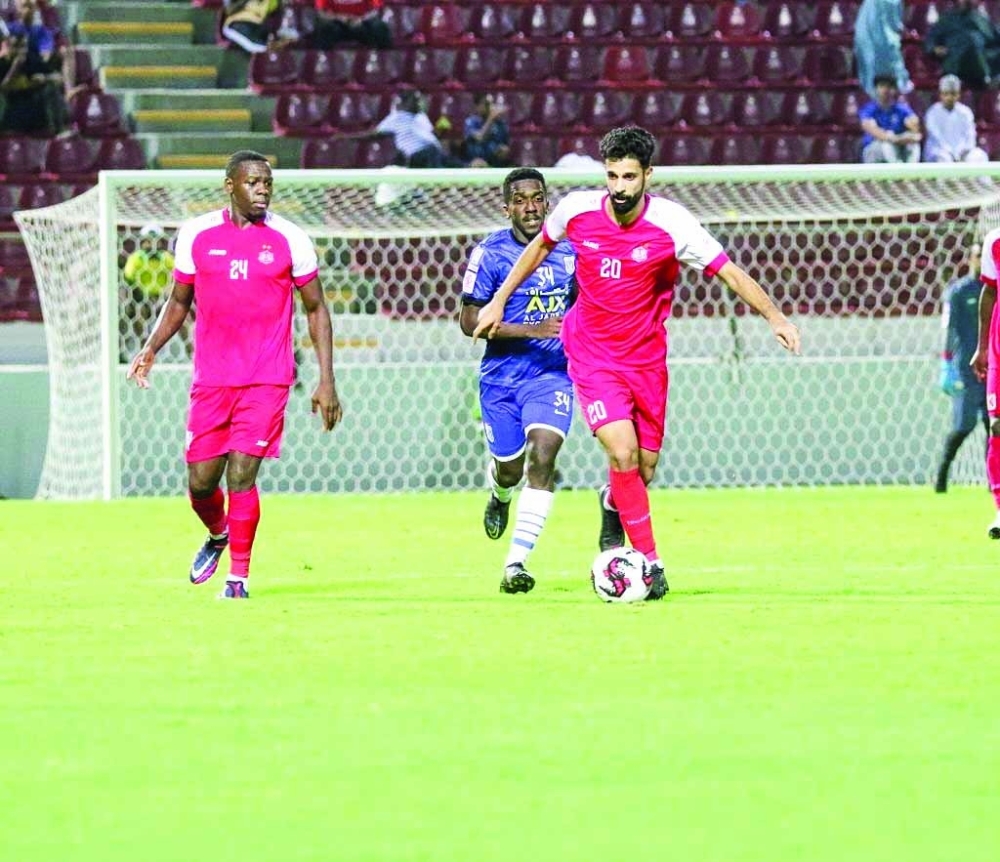 من لقاء ظفار والنصر في المسابقة 