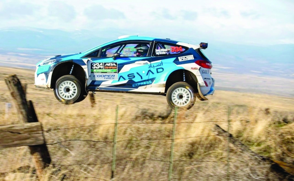 الوهيبي في منافسات اليوم الختامي من الرالي