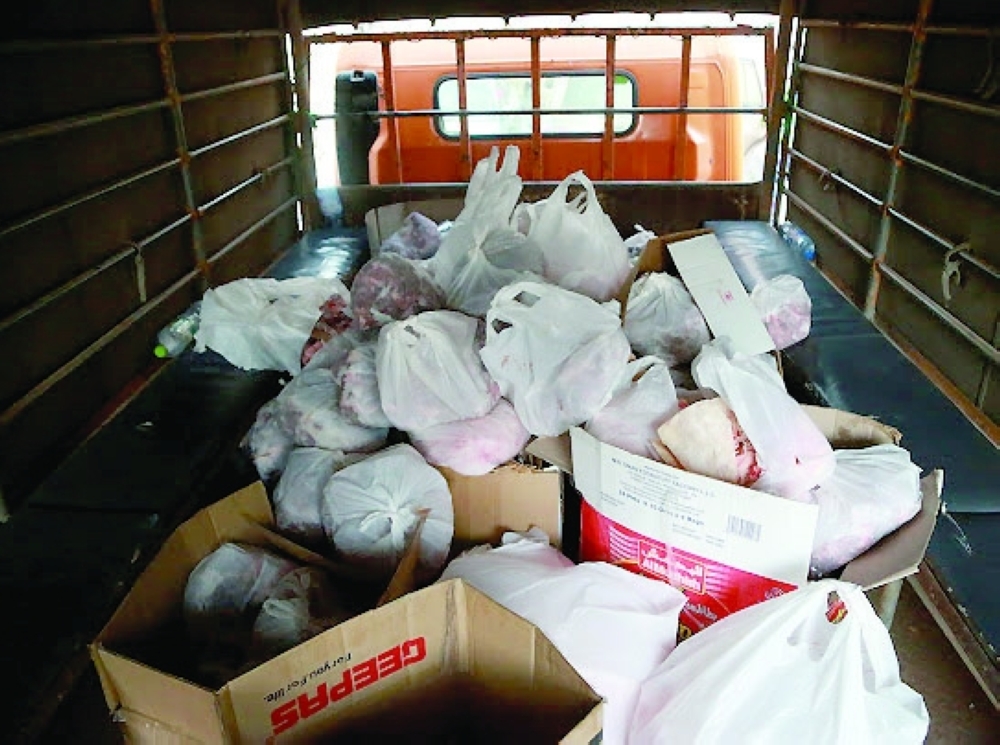 من اللحوم غير المرخصة