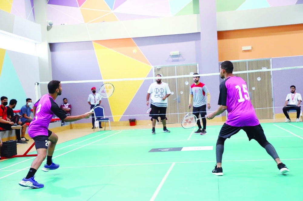 جانب من منافسات الذكور في البطولة