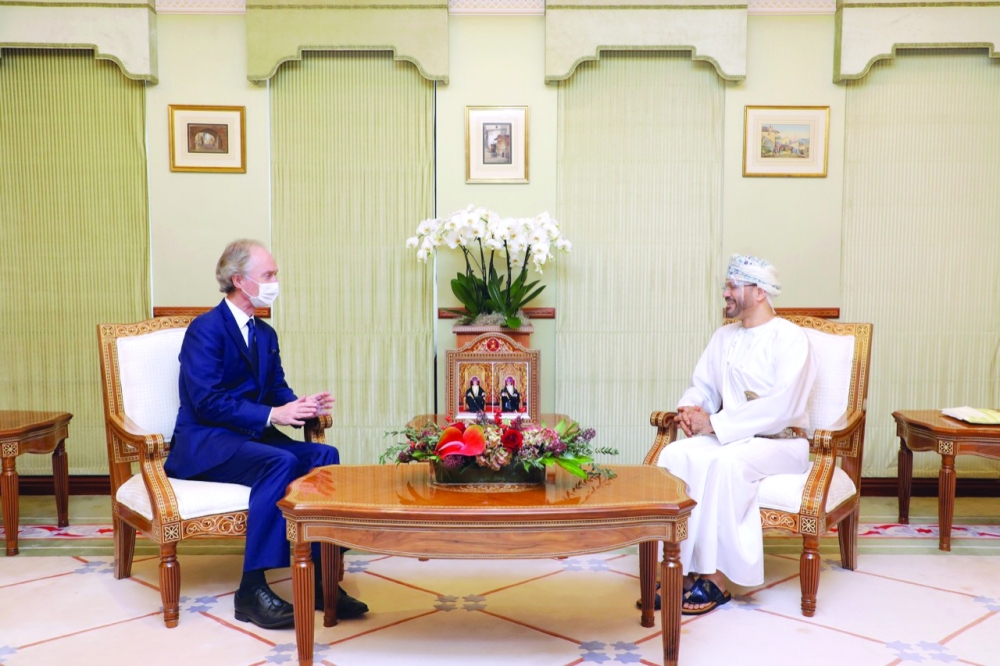 وزير الخارجية يستقبل المبعوث الأممي الخاص لسوريا     "العمانية"
