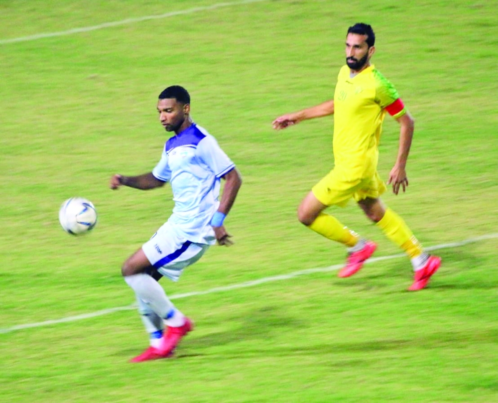 من مباراة مجيس والخابورة