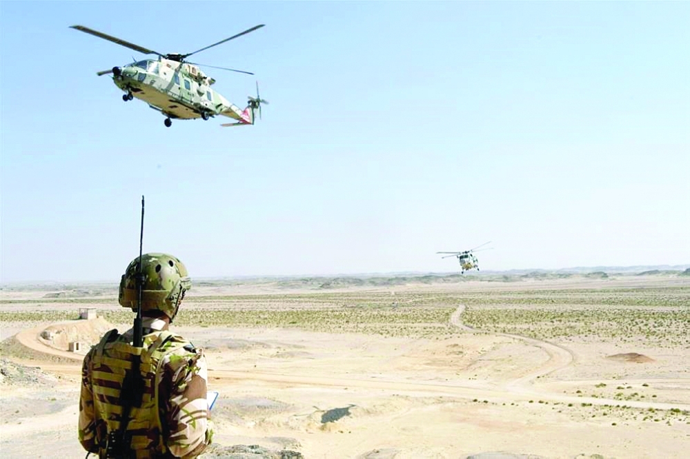 من التمرين العسكري