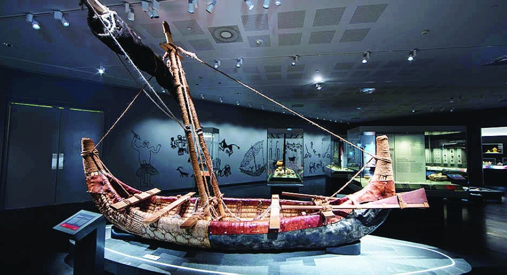 نموذج لسفينة ماجان الشراعية