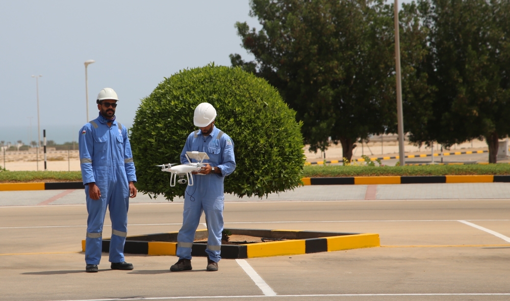 أثناء تجارب الطائرات المسيرة في المنطقة