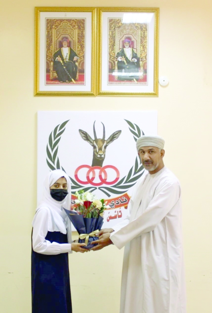 جانب من تكريم الطالبات 